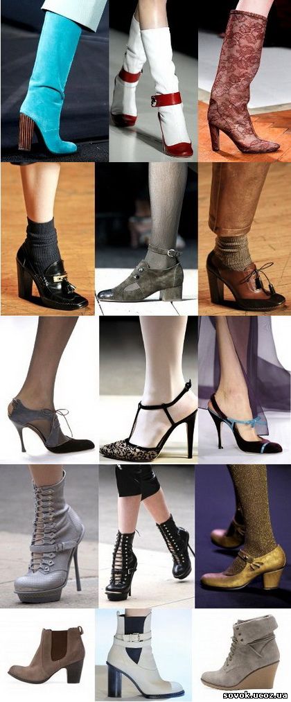 Новые модели дизайнерской обуви 2012